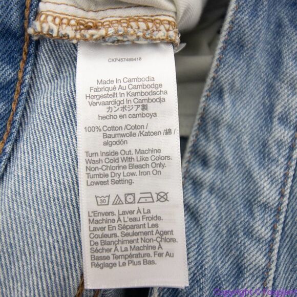 NEW Madewell Relaxed Denim Shorts in Homecrest Wash: Ripped Edition, 26 - Picture 13 of 16